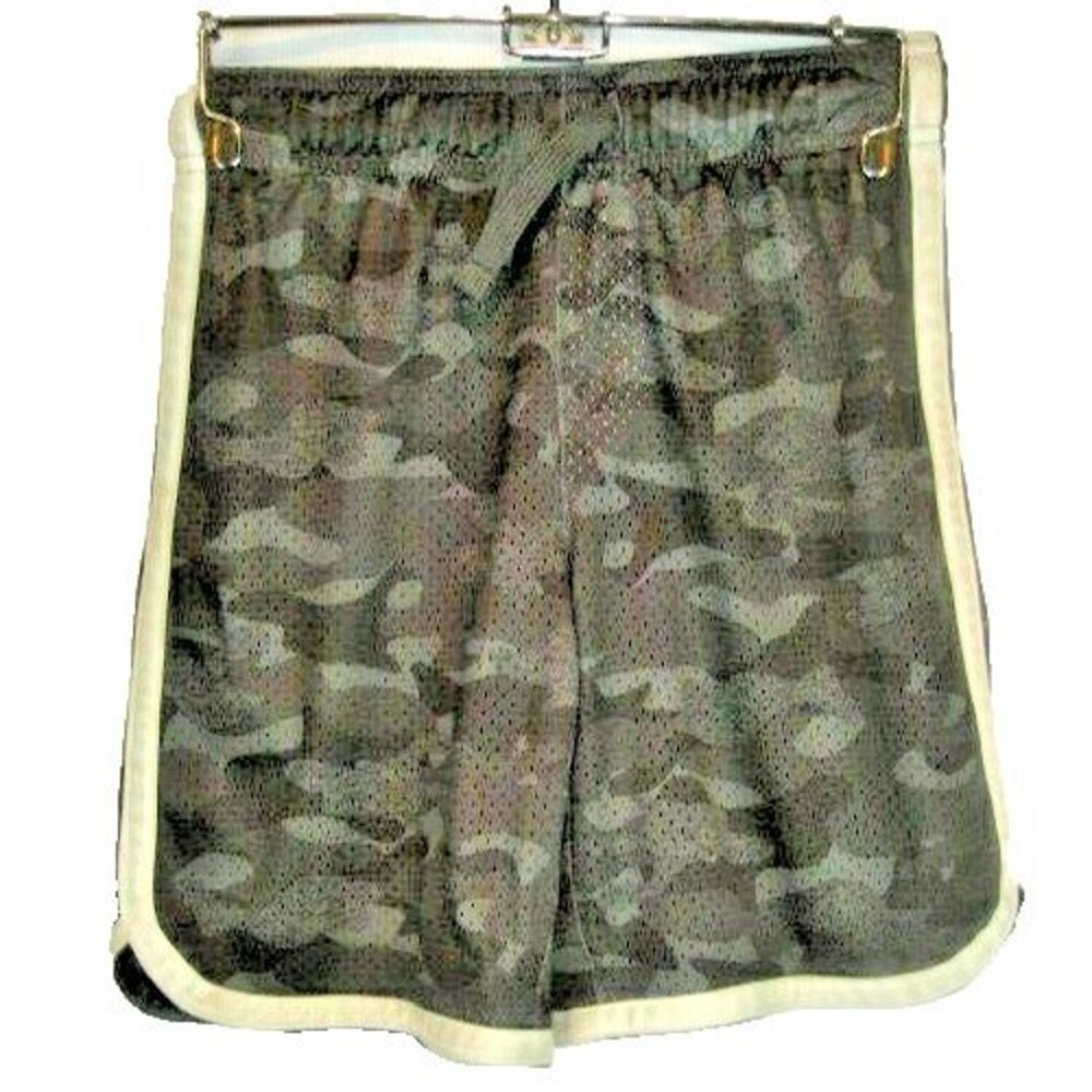 Youth Oshkosh Camo Unlined Swim Board Shorts sz 8 x 7"